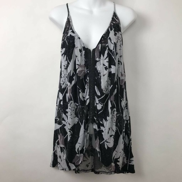 Silence + Noise Tank Dress Multicolor Floral Sz S - Picture 1 of 7